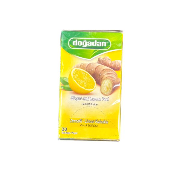 Doğ̆Adan Lemon Ginger Tea 20 Bags 20 Teabags