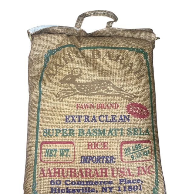 Aahu Barah Basmati Sela Rice 20lb Regular