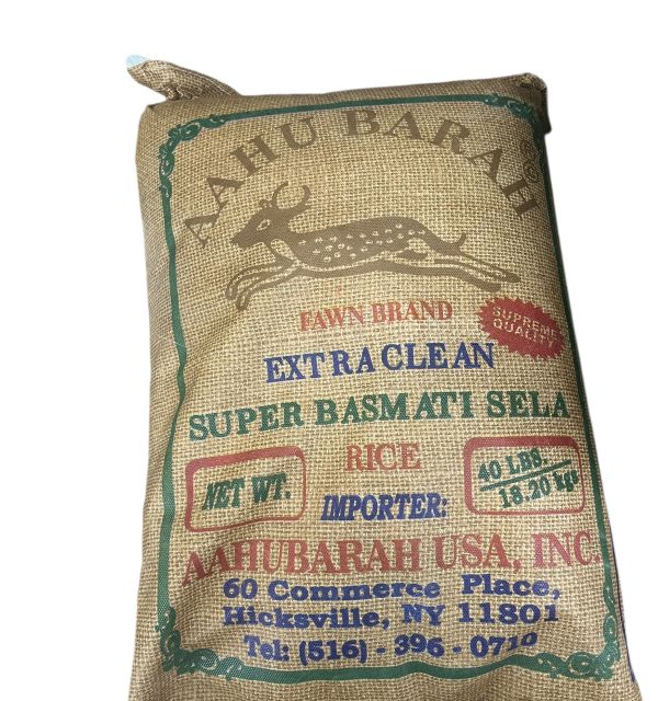 Aahu Barah Super Basmati Rice 40 lbs