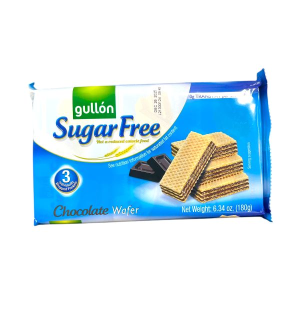 Gullon Chocolate Sugar Free wafers 180g 