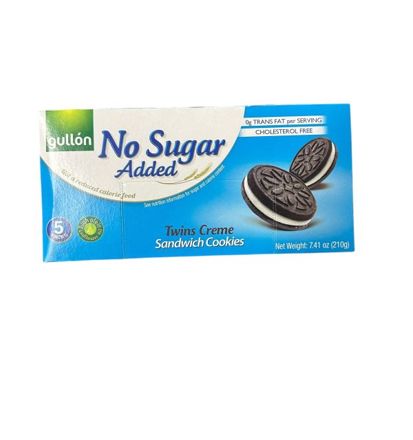 Gullon No Sugar Added Twins Creme Sandwich Cookies  210g 