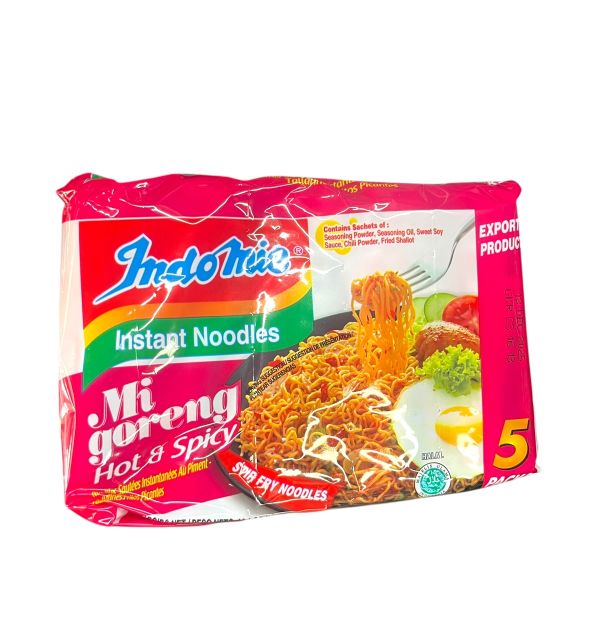 Indomie Migoreng Fried Noodles Hot & Spicy Flavor 75g (5 cts) 