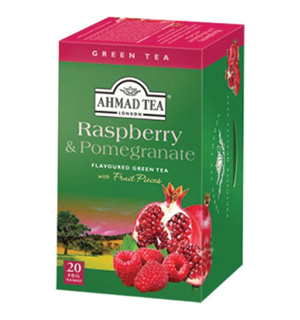 Ahmad Green Tea Raspberry and Pomegranate Flavored 20 bags Regular