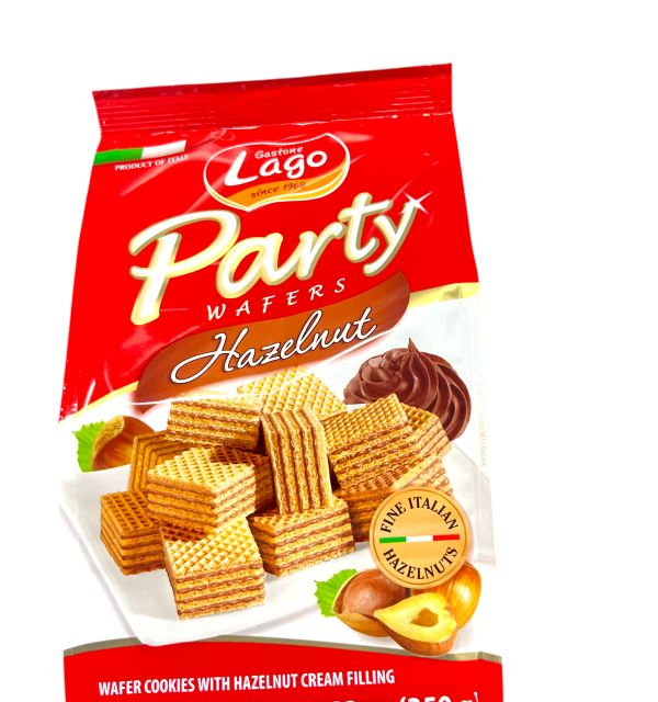 Lago Party Wafers Bags -  HAZELNUT 250 g 