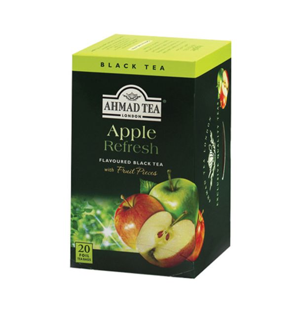 Ahmad Tea Apple Refresh Black Tea (Pack of 3) Regular