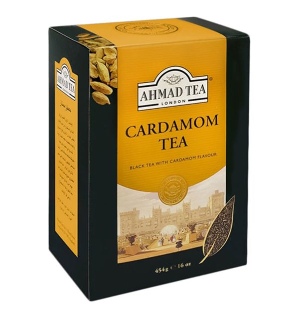 Ahmad Tea Black Tea, Cardamom Loose Leaf, 454g Caffeinated and Sugar-Free