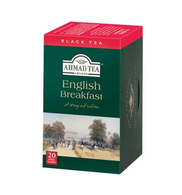 Ahmad Tea English Breakfast Black Tea 20 Foil Tea Bags Regular