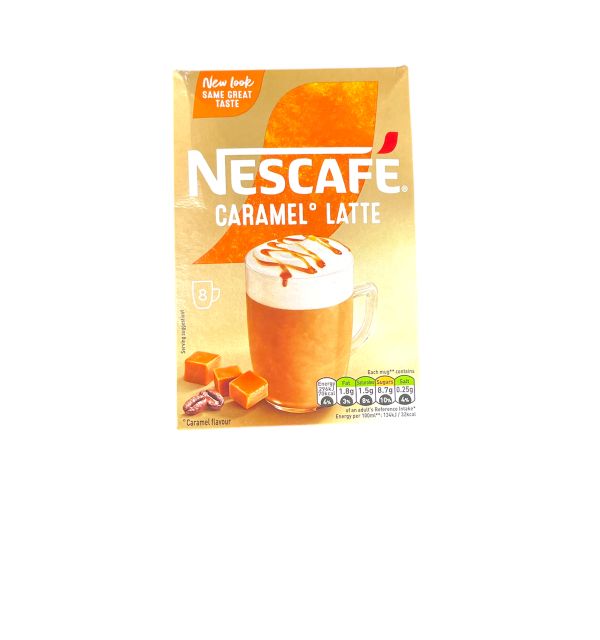 Nescafe Caramel Latte 8 Sachets 136g 
