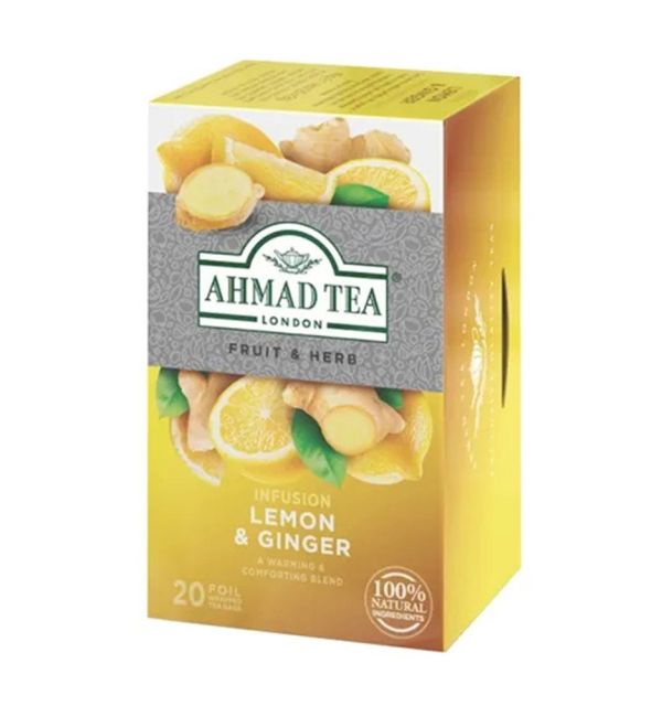 Ahmad Tea Lemon and Ginger Herbal Tea Regular