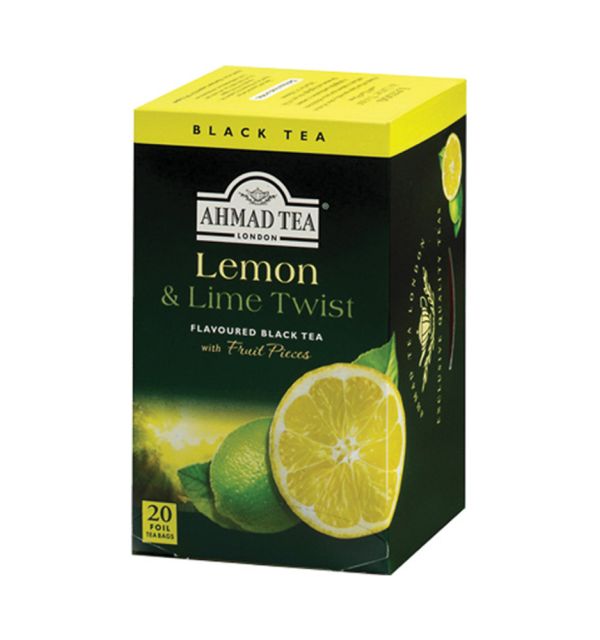 Ahmad Tea Lemon and Lime Twist Black Tea 20 Bags Regular