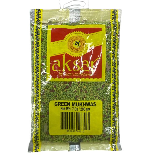 Aksar Green Mukhwas 7Oz/200gm Regular