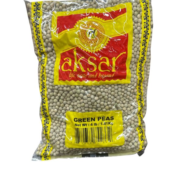 Aksar Green Peas 4 Lb Regular