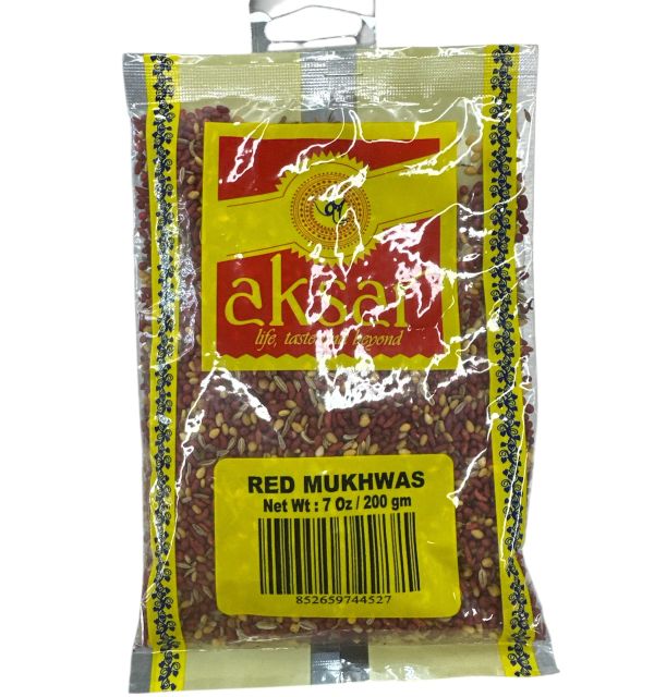 Aksar Red Mukhwas 200gm/ 7Oz Regular