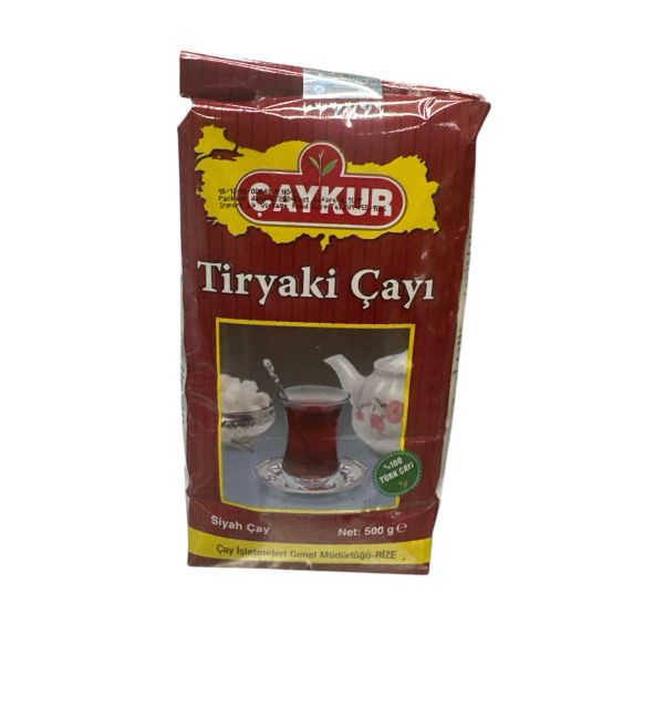 Turkish Organic Caykur Black Tea (Tiryaki) No Additives 500 Gr x 4 Pack Regular