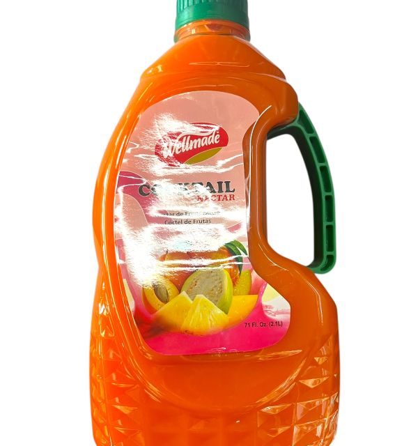 Wellmade Cocktail Juice Drink Jug W/Plastic Handle  2.1 Liter * 6 