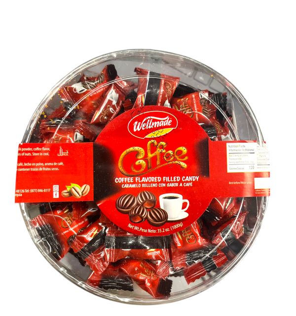 Wellmade Coffee Candy Tub 1000g * 8 