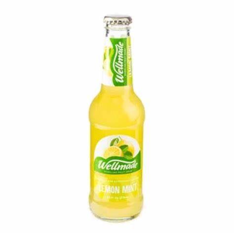 Wellmade Lemon Mint  Sparkling Drink 9.3 Fl oz x 24