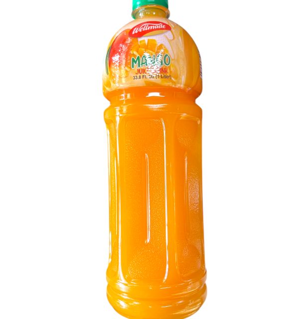 Wellmade Mango Juice Drink Plastic Bottle 1L * 12 