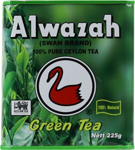 Alwazah Pure Ceylon Green Tea Can 225g Regular