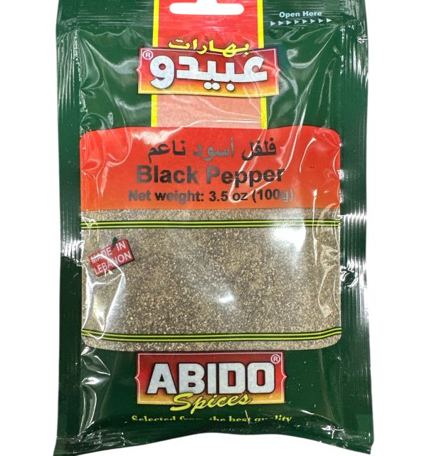 Abido Black Pepper Ground 100g