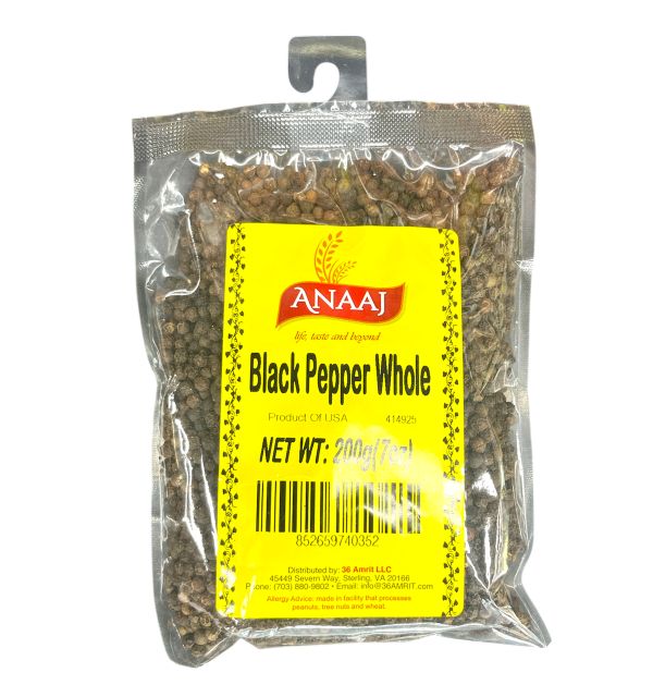 Anaaj Black Pepper Whole 200g Regular