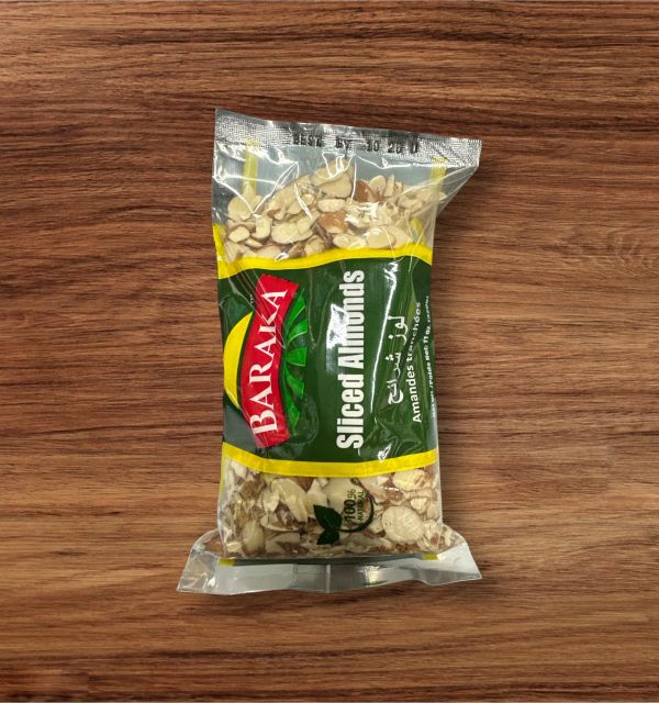 Baraka Sliced Natural Almonds  Packed 340g