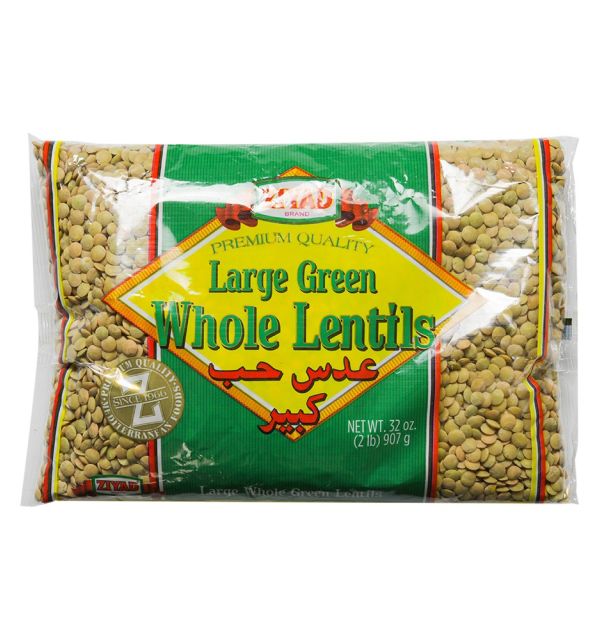 Ziyad Whole Lentils Green 907g