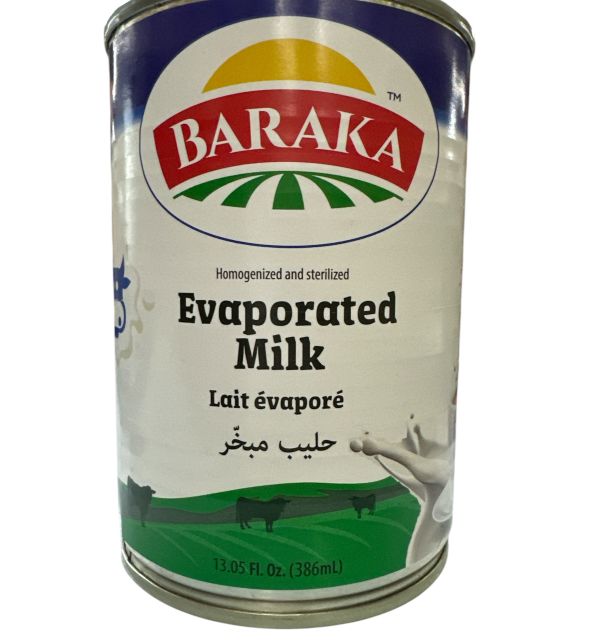 Baraka Evaporated Milk 13 Fl ozs