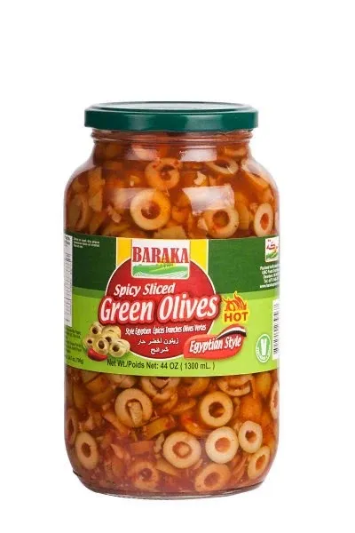 Barak Spicey Sliced Green Olives 1300g