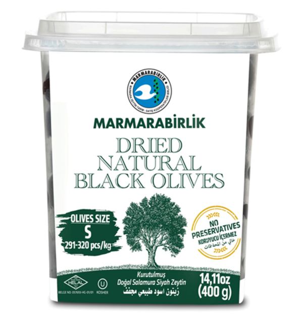 Marmarabirlik Dried Natural Black Olives S 800g