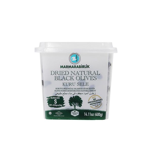 Marmarabirlik Dried Natural Black Olives S 400g