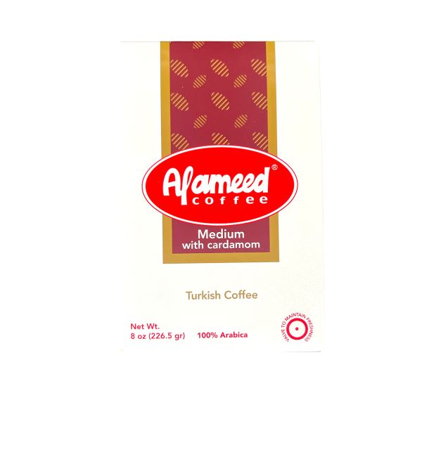 Al Ameed Medium Ground Coffee with Cardamom 8oz