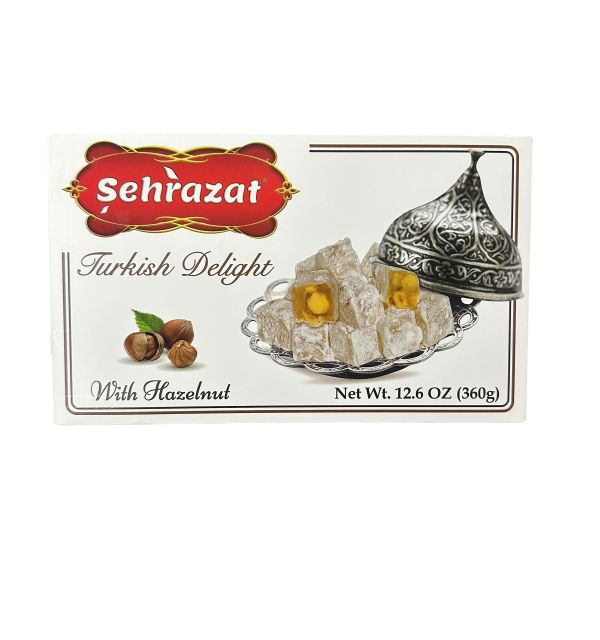 Sehrazat Turkish Delight w/ Hazelnut 454g