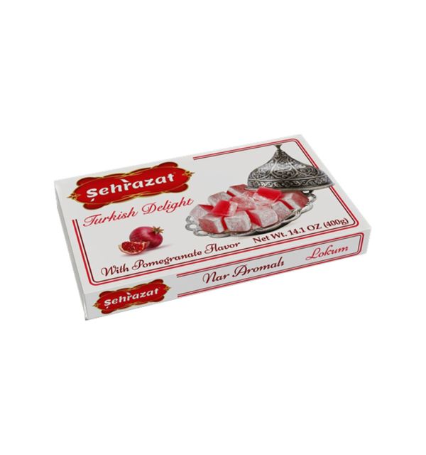 Sehrazat Turkish Delight w/ Pomegranate 400g