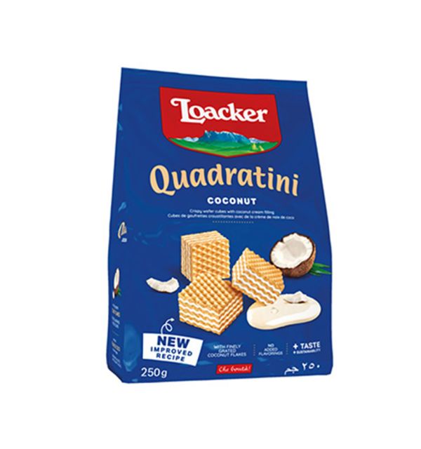 Loacker Quadratini Coconut 250g