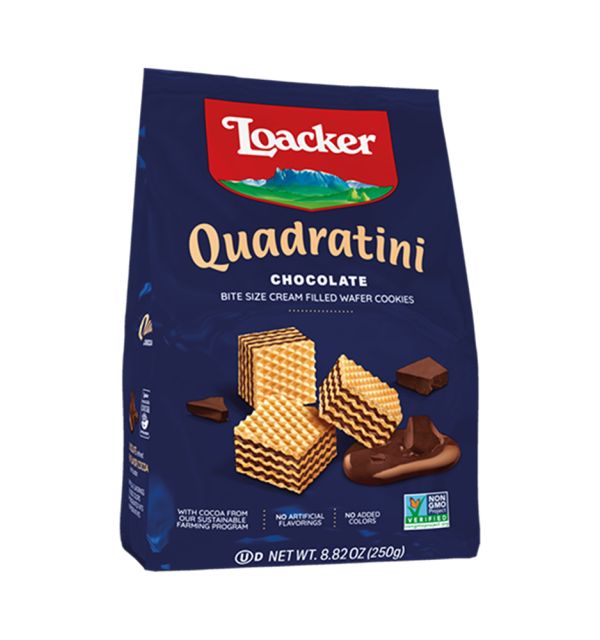 Loacker Quadratini Chocolate Wafer Cookies 250g