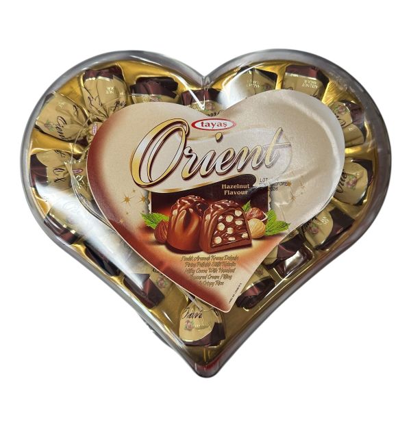 Taya Orient Hazelnut Chocolates in Heart Box 193g