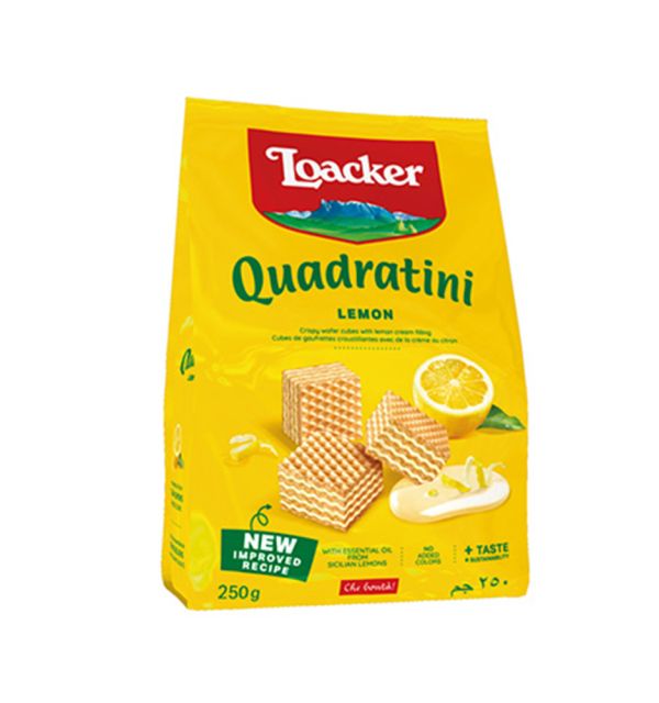 Loacker Quadratini Lemon Wafers 250g