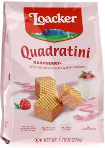Loacker Quadratini Raspberry Yogurt 220g