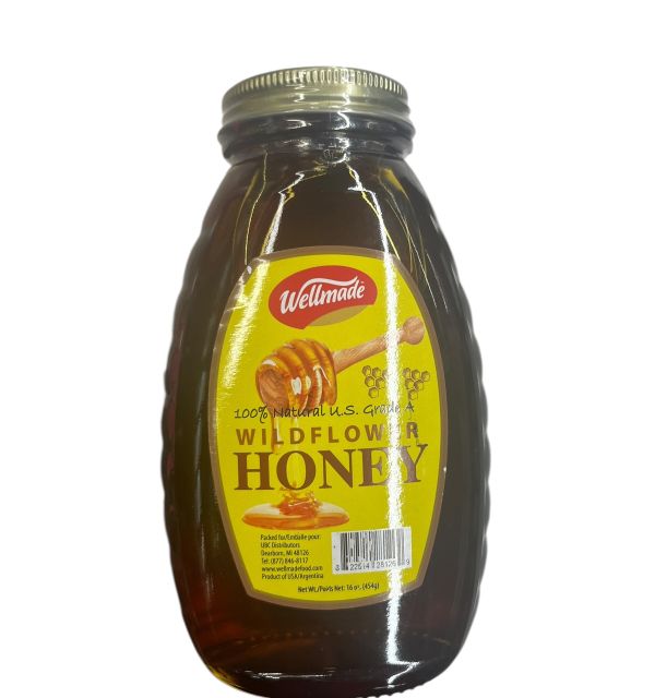 Wellmade Wild Flower Honey 454g