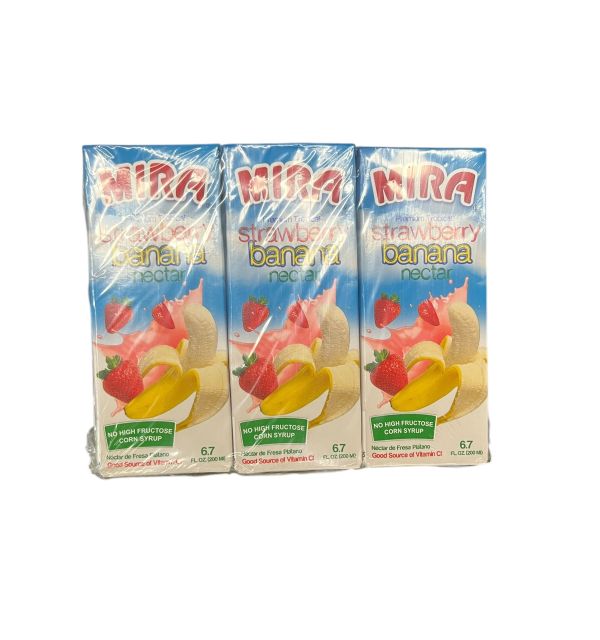 Mira Strawberry Banana Nectar 3 Pack 6.7oz