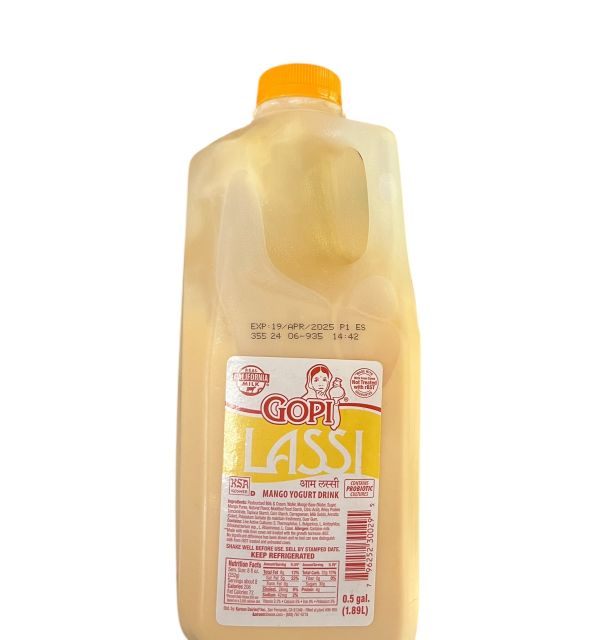 Gopi Lassi Yogurt Drink Mango .5gl