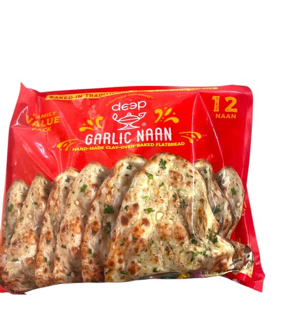 Deep Garlic Naan 12pc 900g