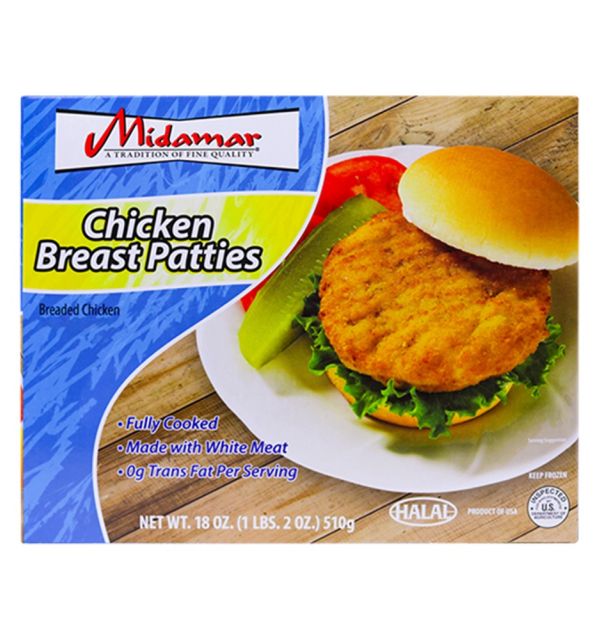 Midamar Halal Chicken Patties 510g