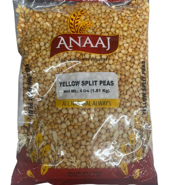 Anaaj Yellow Split Peas 4 Lb Regular