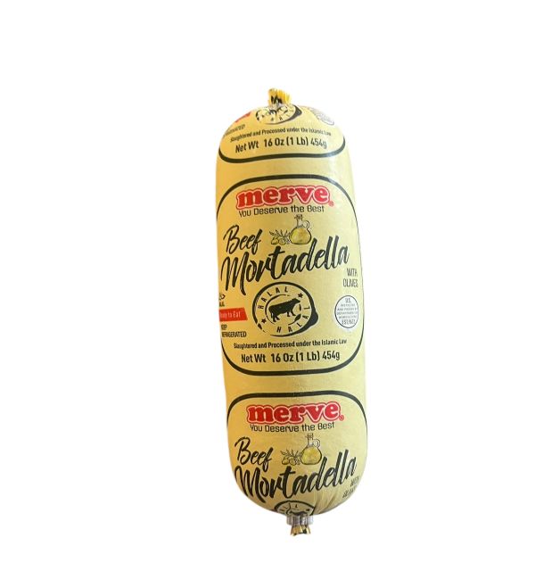 Merve Beef Mortadella w/ Olives 1lb.