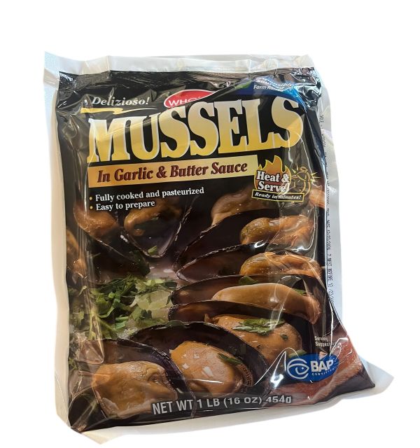 Whole Mussels w/Garlic & Butter 1lb