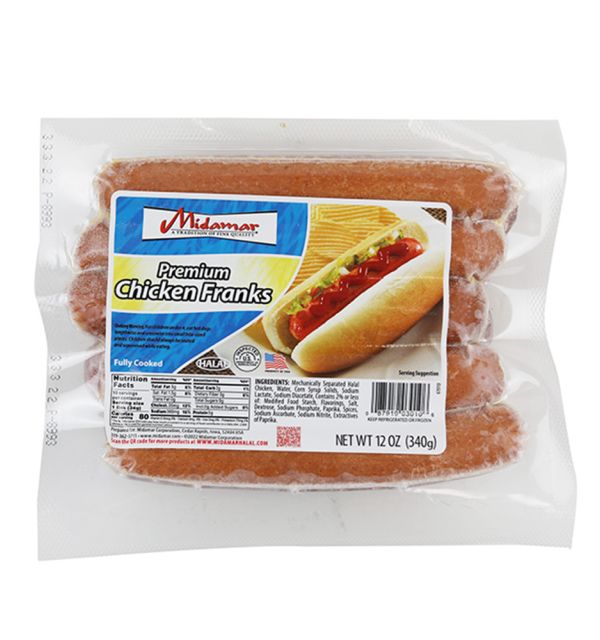 Midamar Chicken Franks 340g