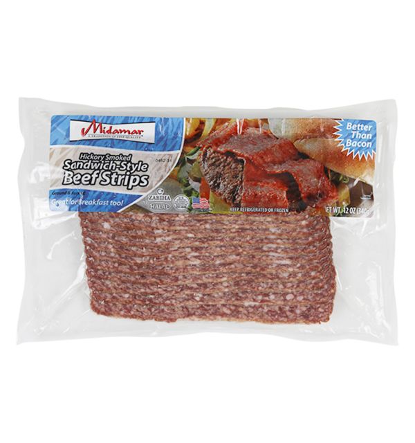 Midamar Hickory Style Beef Strips 340g