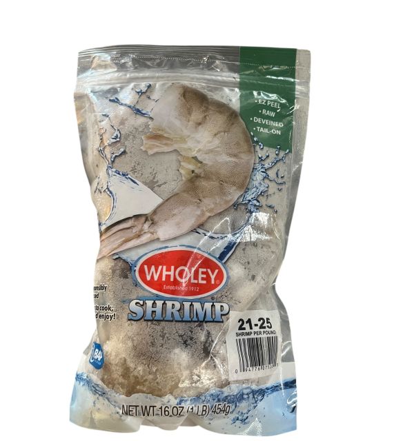 Wholey Shrimp EZ Peel 21-25/lb. 